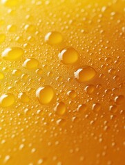 Poster - Close-up view of a refreshing glass of freshly squeezed orange juice with condensation beads