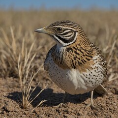 Describe the plumage and habitat of the Raso Lark.