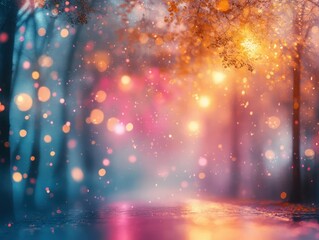 Fototapete - Dreamy Abstract Background with Soft Pastel Colors and Ethereal Light Effects