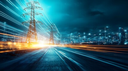 Poster - quantum computing visualizing electricity distribution networks with holographic representations of 