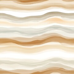 Poster - Calming watercolor doodle patterns in soft earthy tones create a tranquil atmosphere ideal for relaxation and creativity