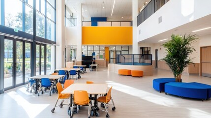 Poster - Innovative classroom design for accessibility wheelchair-accessible desks and adaptive technology in an inclusive learning environment