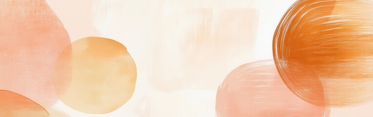 Fototapete - Minimalist pencil strokes create a subtle gradient with warm tones in a calming abstract design