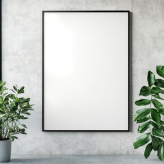 Poster - Blank poster mock-up, transparent background, versatile design template, ideal for showcasing artwork or promotional materials.