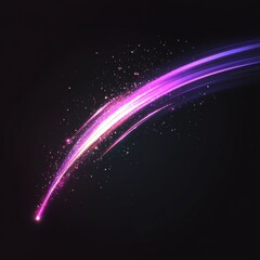 Poster - Vibrant Motion Streaks, dynamic glowing trails creating a sense of energy and movement, perfect for graphics and digital design applications