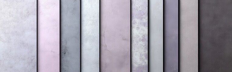 Poster - Elegant pastel gray and lavender grids arrange in a visually appealing pattern for modern interior design