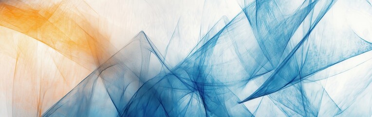 Fototapete - Abstract pencil strokes in pastel colors create a calming background art piece suitable for various design projects