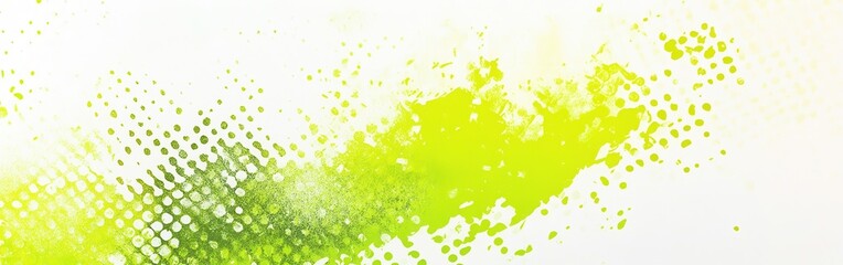 Aufkleber - Playful halftone pattern showcasing vibrant neon yellow with a dynamic visual flow in abstract design