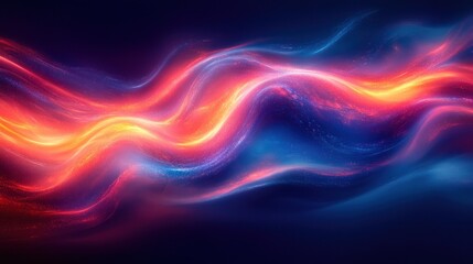Aufkleber - Dynamic Abstract Artwork with Vibrant Red and Blue Light Streaks and Neon Effects in High Speed Motion Blur