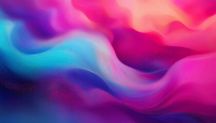 Poster - A vibrant, abstract swirl of colors blending shades of pink, blue, and purple, creating a dynamic and fluid visual effect.