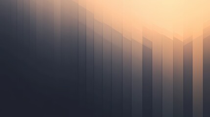 Aufkleber - Gradient transition of amber hues blending into a soft dark backdrop at sunset