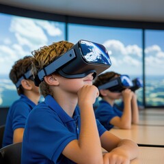 Poster - Exploring environmental science through virtual reality in an interactive classroom setting engaging students with immersive learning experiences