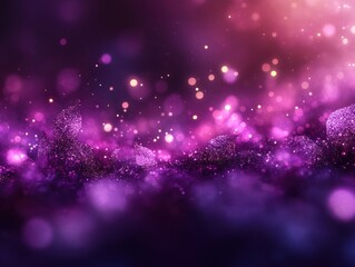 Fototapete - Dreamy Abstract Purple Background with Soft Hues and Bokeh Effect