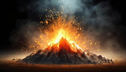 Poster - Stunning Explosion Border Isolated on Transparent Background Perfect for Creative Designs, Graphics, and Visual Effects Enhance Your Projects with This EyeCatching Element