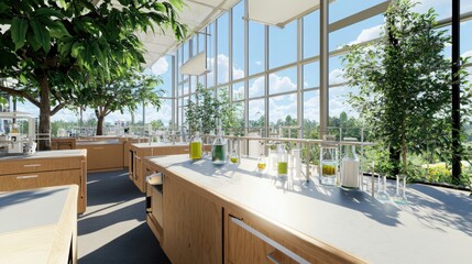 Poster - Exploring sustainable virtual chemistry experiments in a green lab environment detailed eco-friendly practices and innovations