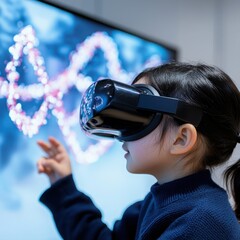 Poster - Interactive vr exploration of dna structures in genetics class virtual learning environment engaging content for deep understanding