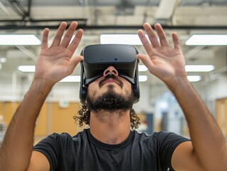 Poster - Interactive virtual reality experiments in physics class materials science focus advanced learning environment student engagement interactive simulations