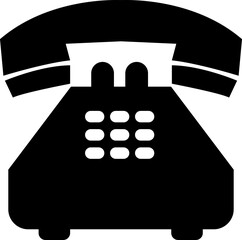 Aufkleber - Phone icon vector in trendy black flat style. Telephone call sign. Contact us symbol illustration. Cell phone pictogram. Mobile app and website buttons isolated on transparent background.