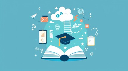 Aufkleber - Education and Knowledge:  Learning and Exploring New Ideas