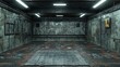 © slamet - Abandoned Industrial Underground Room:  Dark, Rusty, and Mysterious