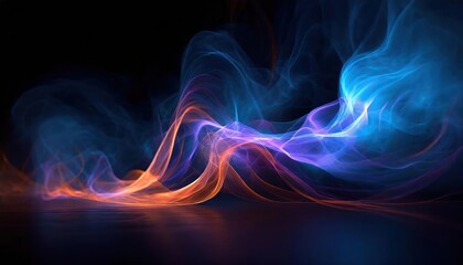 Poster - Mystical Mist A Captivating Journey Through Swirling Smoke in a Dark and Light Symphony, Fluid Fantasia, and the Abstract Dance of Ethereal Beauty