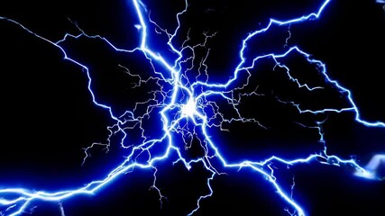 Poster - powerful electric currents create stunning visual patterns in dark surroundings
