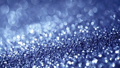 Poster - Sapphire Glitter Bokeh Background Unfocused Royal Blue Sparkle with Crystal Droplets, Perfect for Elegant Designs and Stunning Visuals