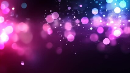Poster - Bright and colorful bokeh lights create a dynamic and joyful atmosphere for celebrations