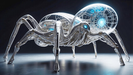 Poster - A futuristic spider shaped avanced intelligent vehicle