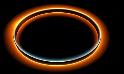 Poster - Glowing Circular Ring with Gradient Effect