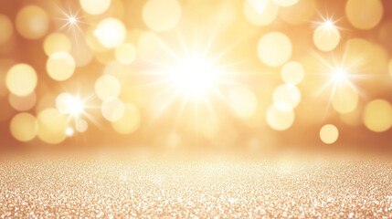 golden bokeh lights with sparkling background