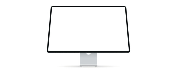 Poster - Studio Display. Computer monitor mockup isolated. Computer screen vector illustration