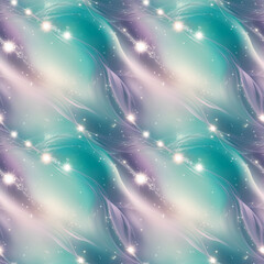 Wall Mural - Mystical Turquoise and Purple Diagonal Gradient Seamless Pattern