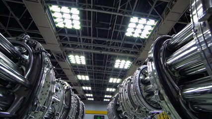 Aufkleber - Inside an advanced manufacturing facility showcasing intricate machinery and modern engineering design
