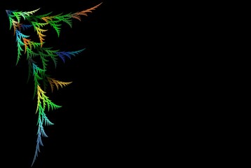 Poster - Computer generated fractal pattern and shape