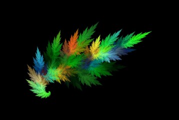 Poster - Computer generated fractal pattern and shape