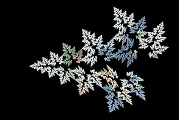 Poster - Computer generated fractal pattern and shape