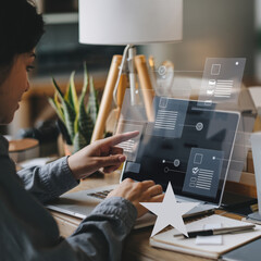 Aufkleber - Digital Form Checklist and Online Survey Concept for Streamlining Data Collection and Enhancing User Experience in Various Applications