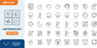 © Cetacons - Meteorology icon set. Containing various weather conditions, Overcast, Sunny, Rainy, Snowy, Windy, climate and more. Outline Icon Collection. Vector illustration. Editable stroke