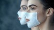 © KKC Studio - Woman with Face Mask in Profile, Skincare Treatment and Beauty Care