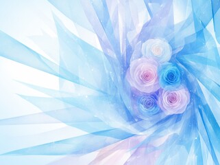 Poster - white rings form an abstract pattern suitable for web template backgrounds, brochure covers, or app 
