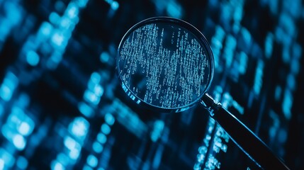 Poster - Magnifying Glass Revealing Hidden Patterns in Computer Code : Generative AI