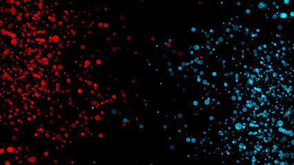 Wall Mural - red and blue background with stars.background with blur particles