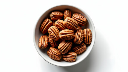 Wall Mural - A bowl brimming with crunchy, flavorful pecans.  A healthy and delicious snack, perfect for any time of day!