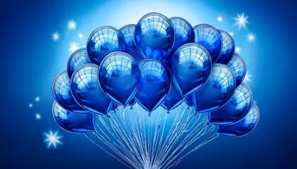 Wall Mural - balloons background