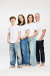 © Stefanie - Family portrait of mother and father with two teenage kids.