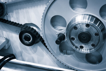Aufkleber - Belt drive system, industrial transport concept