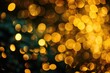 © Vlad - Abstract Yellow Bokeh Lights on Dark Background with Copy Space