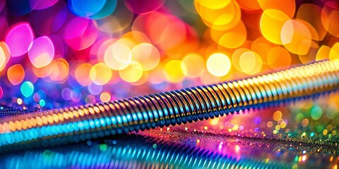 Poster - Razor Sharp Line, Bokeh Background, Abstract Close-up, Minimalist Design, Geometric Shapes