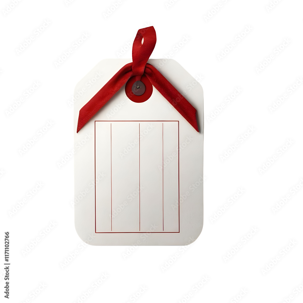 Blank price tag 3D render icon with transparent background. Price tag ...